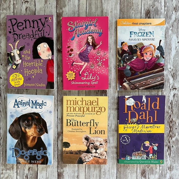Elementary Middle School Book Bundle Butterfly Lion Penny Dreadful Animal Magic - Picture 1 of 16